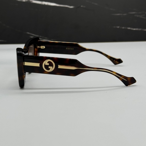 NEW GG1552S 002 BUTTERFLY HAVANA BROWN WOMEN SUNGLASSES GUCCI - Picture 7 of 12